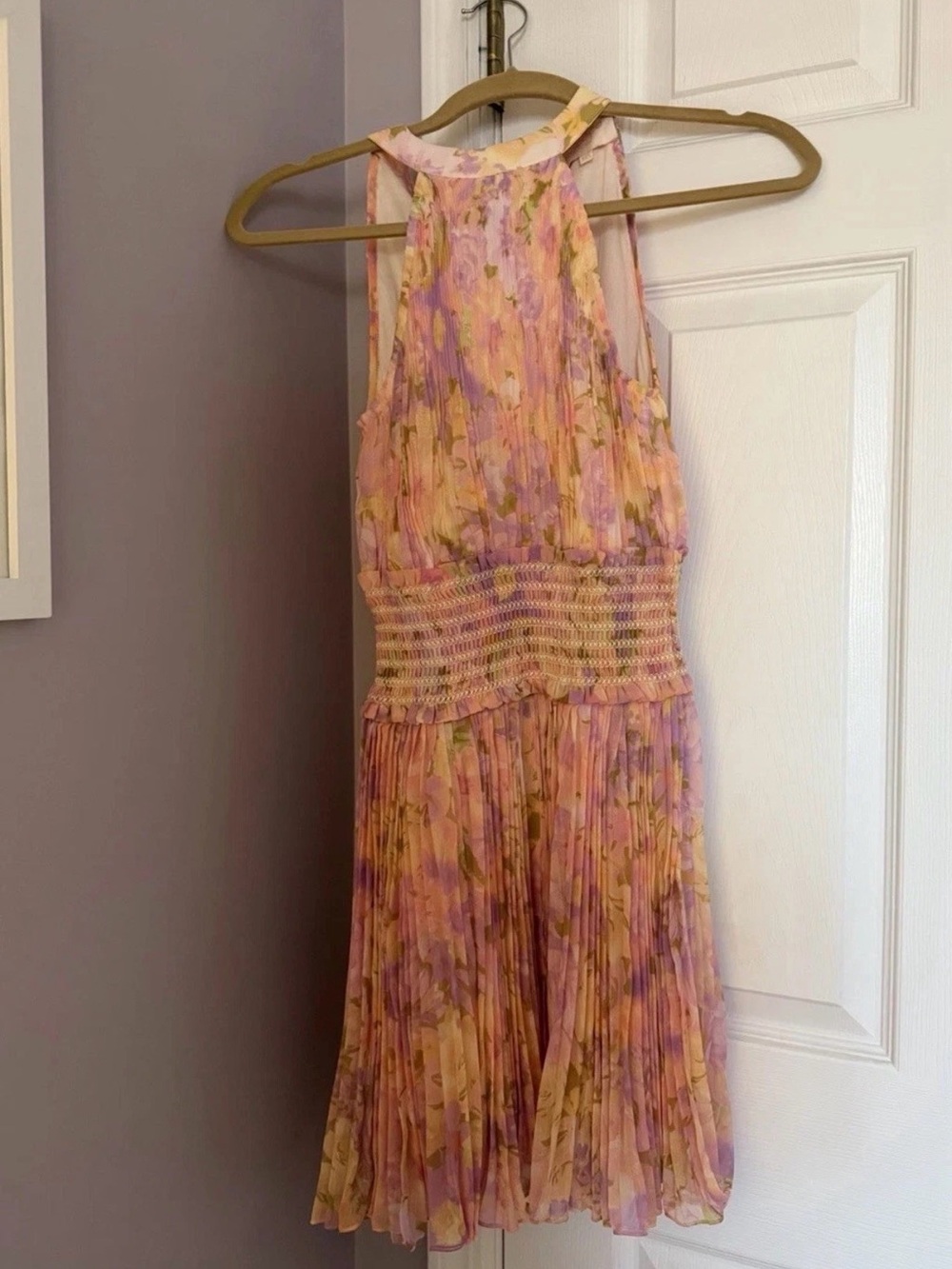 Rococo Sand Women’s Floral Pink Purple Sleeveless Dress Size XXS